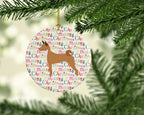 Telomian Merry Christmas Ceramic Ornament