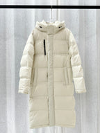 Long Down Jacket with Adjustable Hem - Winter 2023