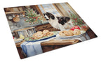 English Cocker Spaniel Christmas Cookies Glass Cutting Board