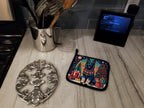 Belgian Sheepdog Christmas Pair of Pot Holders