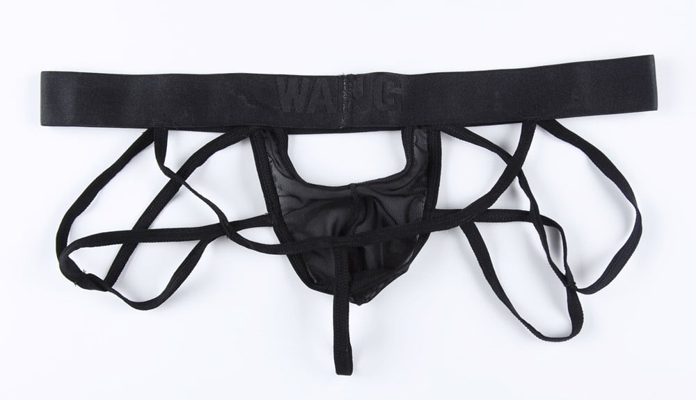 Fashionable Low Waist Double-Thong Hip-Lifting Pants