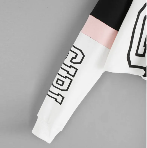Patchwork Crop Hoodie | Streetwear