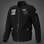 Men's Casual Cotton Military Jacket - Plus Size Fashion