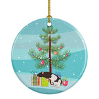Tailless Rat Merry Christmas Ceramic Ornament