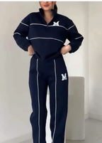 Womens 2 Piece Outfits Lounge Hoodless Pullover Sweatshirt Sweatsuit Sets Sweatshirt Baggy Fashion Sweatpants With Pockets | Streetwear