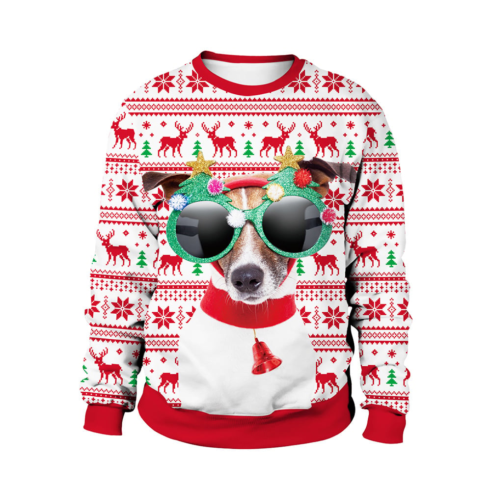 Women's Christmas Crew Neck Sweatshirt Dress | Streetwear
