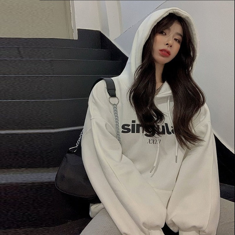 2023 Women's Hooded Sweatshirt, Thick and Oversized | Streetwear