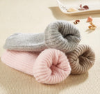 Double Needle Rabbit Wool Socks for Women