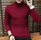 Autumn High-Neck Cross Eight Men's Sweater