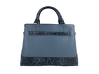 Michael Kors Reed Large Snake Skin Belted Satchel