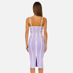Sexy Striped Spaghetti Strap Bodycon Dress for Women