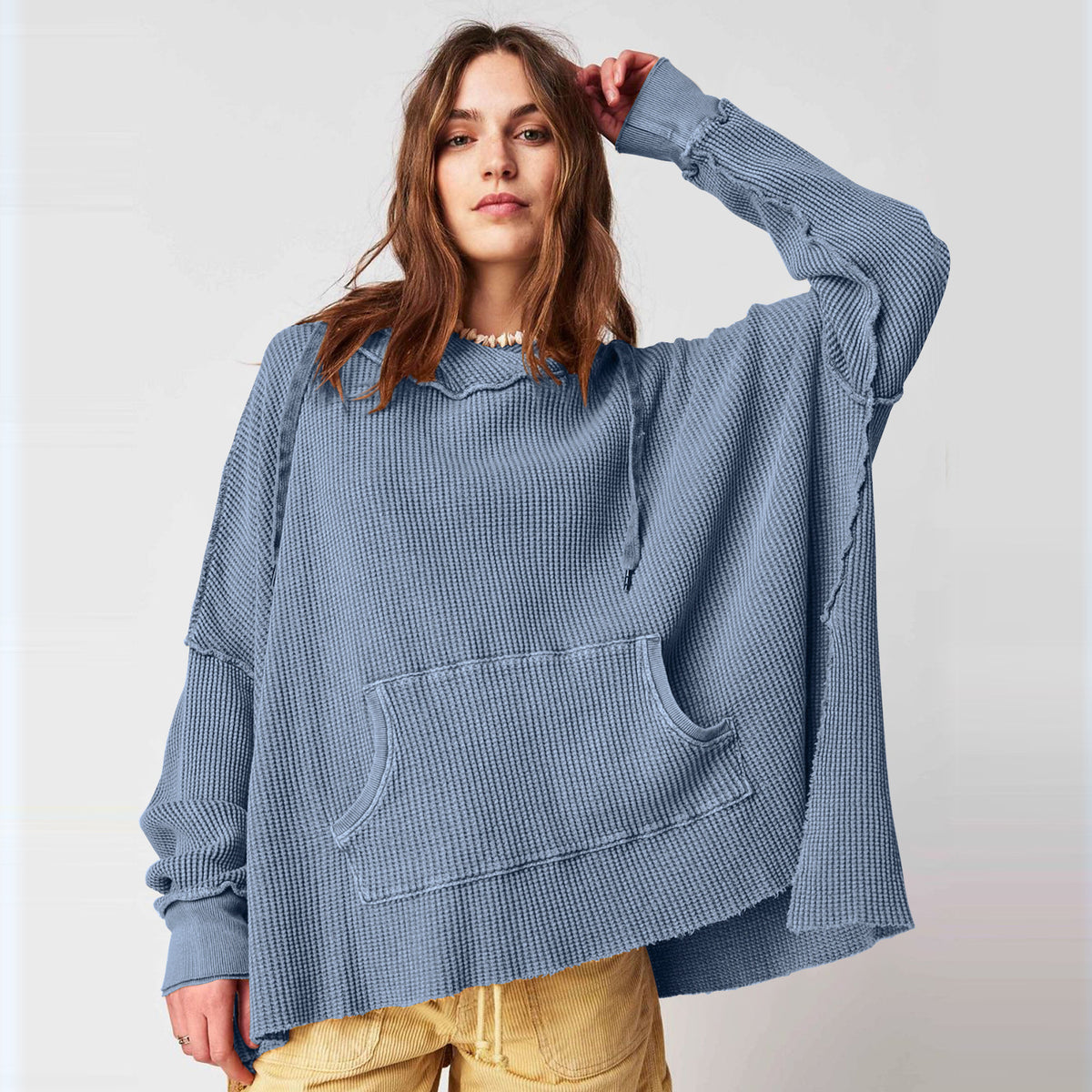 Hooded Fashion Brand Loose Sweater for Women