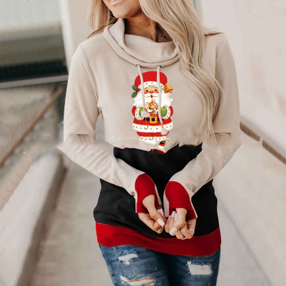 Christmas Hoodie Sweatshirt with Long Sleeves | Streetwear