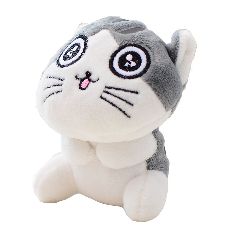 Plush Cat Keychain Doll for Girls (Cheese Cat Pendant) | Accessory