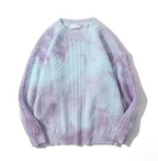 Men's Fashion Tie Dye Knit Sweater