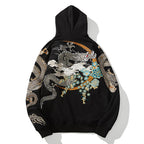 Men's Hoodie with Chinese Phoenix Embroidery Design | Streetwear