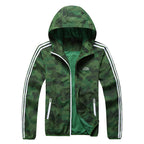 Men's Thin Long Sleeve Outdoor Sports Windbreaker Jacket
