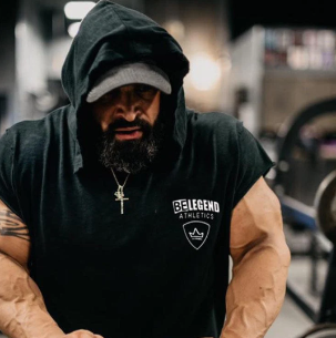 Legend Sleeveless Hoodie for Fitness Training (One Piece) | Streetwear