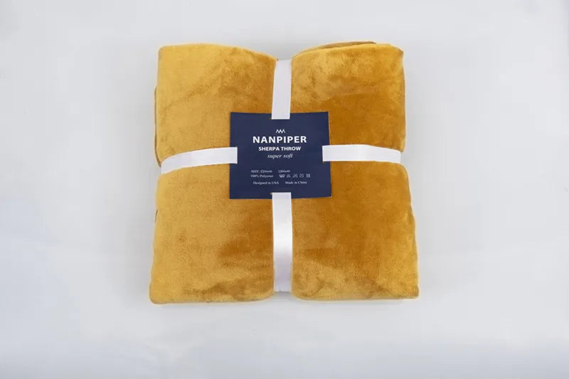 Elegant Double-Sided Flannel Blanket