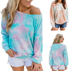 Colorful Tie Dye Printed Long Sleeve Sweatshirt | Streetwear