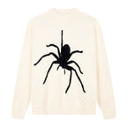 Men's Loose High Street Spider Jacquard Sweater