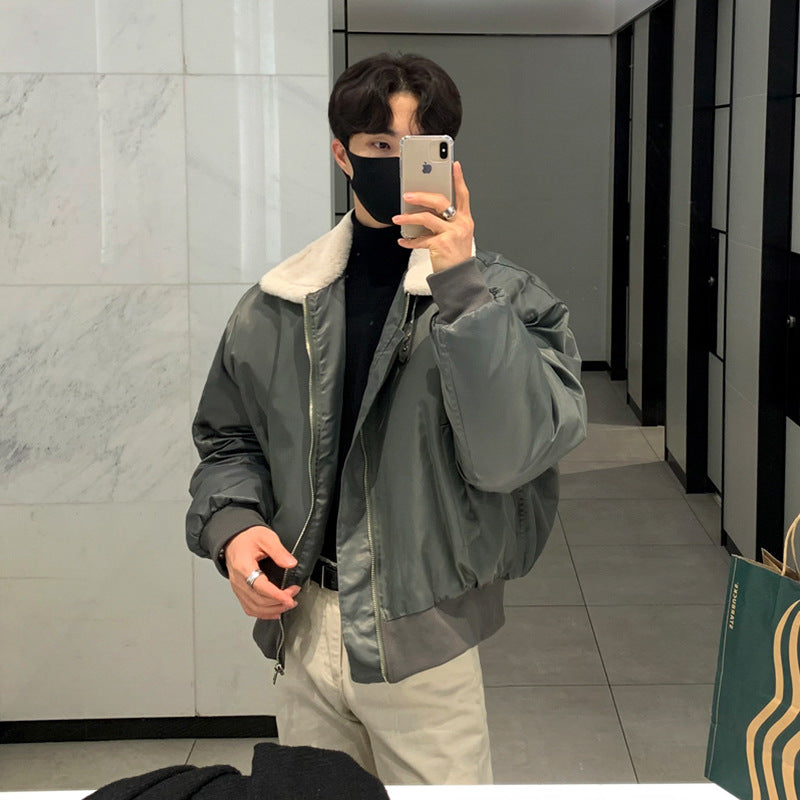 Men's Winter Cotton Lamb Jacket