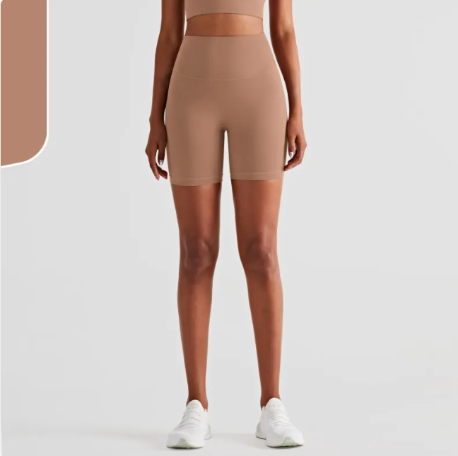 Women's Seamless T-Line Hip-Lift Yoga Shorts