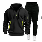 Men's Hooded Sweatshirt with Multi-Pocket Design | Streetwear