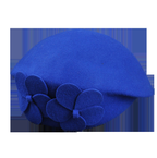 British Fashion Evening Wool Top Hat | Embroidered Cap