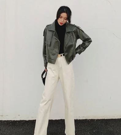 Oversized Leather Jacket