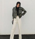 Oversized Leather Jacket
