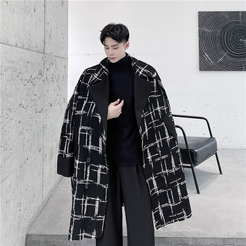 2023 Men's Casual Business Wool Blend Overcoat Jacket