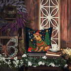 Lakeland Terrier Christmas Throw Pillow