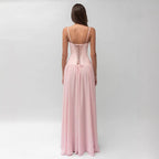 Mesh Spaghetti Strap Waist Dress
