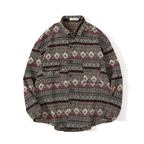 Retro Woolen Jacket with Long Sleeve Shirt