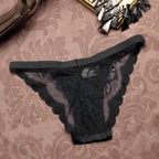 Lace Thong Low Waist Women's Underwear (Triangle Cut)