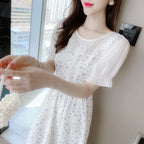 Cold-Shoulder Ruffle Top and Floral Skirt Set