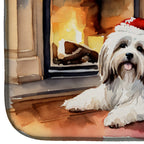 Havanese Cozy Christmas Dish Drying Mat