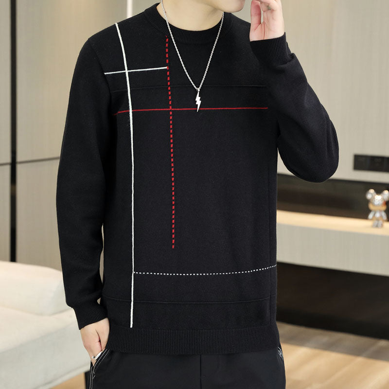 Men's Round-Neck Casual Versatile Sweater Top