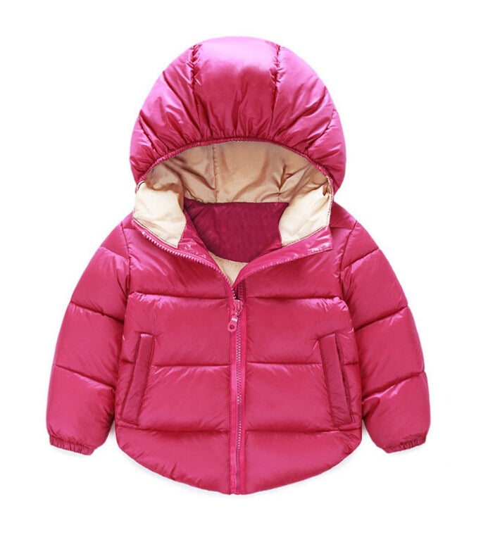 Cotton-Padded Casual Down Jacket for Kids in Winter
