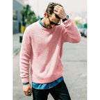 Men's Casual Slim Fit Round Neck Knit Sweater