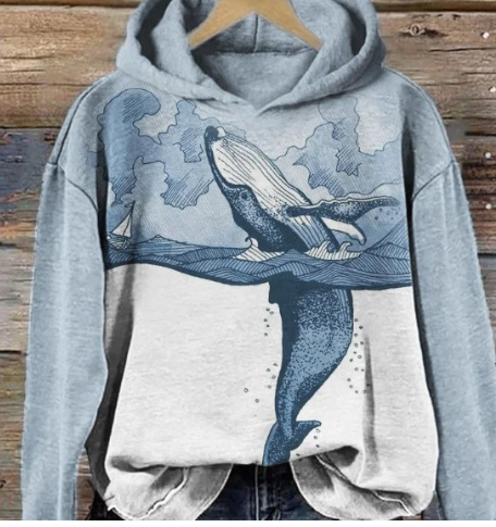 Hooded Super Plus Size Loose Casual Pullover | Streetwear