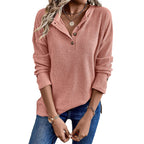 New Women's Spring Pullover with Half-Open Collar | Streetwear