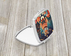 Tiger Christmas Compact Mirror