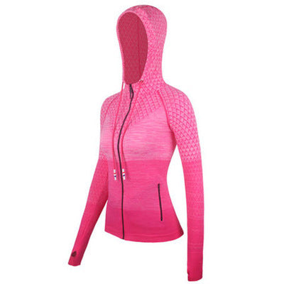 Women's Slim Zipper Hooded Winter Sports Jacket