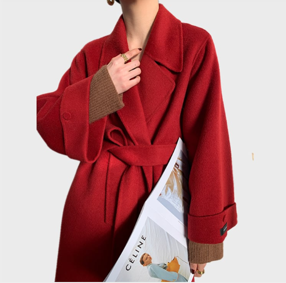 Albaka Alpaca Fleece Long Double-sided Bathrobe Coat