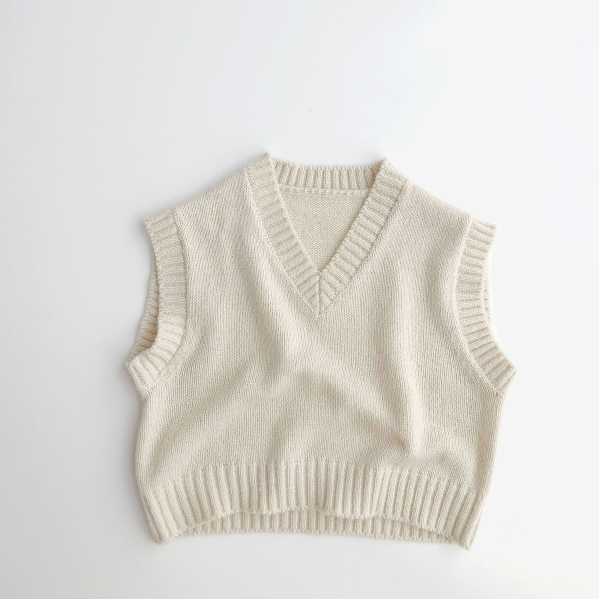 Artistic Mohair Pullover Knit Vest
