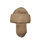 All-in-One Women's Wool Hat for Warm Ear Protection | Embroidered Cap