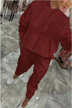 Sports Hoodie & Sweatpants Set | Streetwear