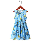 2020 Cute Floral Leaf Princess Dress for Girls
